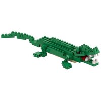 BRIXIES 200286 - Krokodil, 3D Konstruktionsbausatz aus Ministeinen, 95 Teile von Schäfer Toy Company GmbH