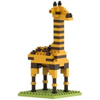 BRIXIES 200288 - Giraffe, 3D Konstruktionsbausatz aus Ministeinen, 111 Teile von Schäfer Toy Company GmbH