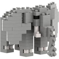 BRIXIES 200289 - Elefant, 3D Konstruktionsbausatz aus Ministeinen, 111 Teile von Schäfer Toy Company GmbH