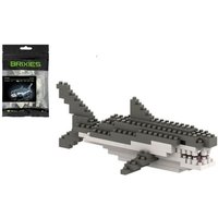 BRIXIES 200293 - Hai, 3D Konstruktionsbausatz aus Ministeinen, 101 Teile von Schäfer Toy Company GmbH