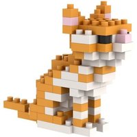BRIXIES 200319 - Katze sitzend, 3D Konstruktionsbausatz aus Ministeinen, 87 Teile von Schäfer Toy Company GmbH