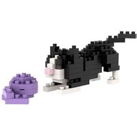 BRIXIES 200323 - Spielende Katze, 3D Konstruktionsbausatz aus Ministeinen, 92 Teile BRIXIES 200323 - Spielende Katze, 3D Konstruktionsbausatz aus Ministeinen, 92 Teile von Schäfer Toy Company GmbH