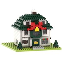 BRIXIES 203005 - Weihnachtshaus, 3D Konstruktionsbausatz aus Ministeinen, 270 Teile von Schäfer Toy Company GmbH