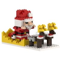 BRIXIES 203006 - Weihnachtsschlitten, 3D Konstruktionsbausatz aus Ministeinen, 205 Teile von Schäfer Toy Company GmbH