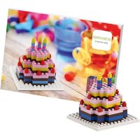 BRIXIES 220012 - Postkarte Geburtstagskuchen, 3D Konstruktionsbausatz aus Ministeinen, 98 Teile BRIXIES 220012 - Postkarte Geburtstagskuchen, 3D Konstruktionsbausatz aus Ministeinen, 98 Teile von Schäfer Toy Company GmbH