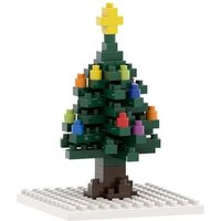 BRIXIES 220014 - Postkarte Weihnachtsbaum, 3D Konstruktionsbausatz aus Ministeinen, 72 Teile von Schäfer Toy Company GmbH