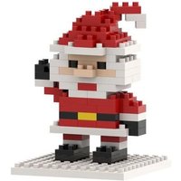 BRIXIES 220020 - Postkarte Weihnachtsmann, 3D Konstruktionsbausatz aus Ministeinen, 78 Teile von Schäfer Toy Company GmbH