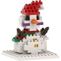 BRIXIES 220022 - Postkarte Schneemann, 3D Konstruktionsbausatz aus Ministeinen, 70 Teile von Schäfer Toy Company GmbH