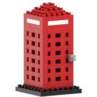 BRIXIES 220034 - Postkarte Telefonzelle, 3D Konstruktionsbausatz aus Ministeinen, 160 Teile BRIXIES 220034 - Postkarte Telefonzelle, 3D Konstruktionsbausatz aus Ministeinen, 160 Teile von Schäfer Toy Company GmbH