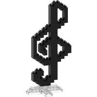 BRIXIES 220043 - Postkarte Notenschlüssel, 3D Konstruktionsbausatz aus Ministeinen, 70 Teile BRIXIES 220043 - Postkarte Notenschlüssel, 3D Konstruktionsbausatz aus Ministeinen, 70 Teile von Schäfer Toy Company GmbH