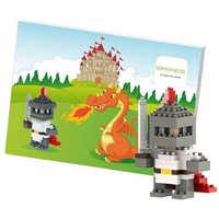 BRIXIES 220049 - Postkarte Ritter, 3D Konstruktionsbausatz aus Ministeinen, 114 Teile BRIXIES 220049 - Postkarte Ritter, 3D Konstruktionsbausatz aus Ministeinen, 114 Teile von Schäfer Toy Company GmbH
