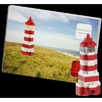 BRIXIES 220050 - Postkarte Leuchtturm, 3D Konstruktionsbausatz aus Ministeinen, 72 Teile von Schäfer Toy Company GmbH