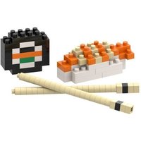 BRIXIES 220058 - Postkarte Sushi, 3D Konstruktionsbausatz aus Ministeinen, 99 Teile von Schäfer Toy Company GmbH