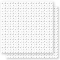 BRIXIES 225019 - Platte 20 x 20 Doppelpack weiß, Bauplatten, 1 Stück von Schäfer Toy Company GmbH