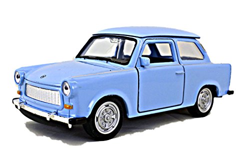 Schaepers Kaleidoskope Modellauto / Trabi / Trabant 601 / mit Rückzugantrieb /1:36 / ca. 11 cm / 3 Farben / Türkis / Grün / Weiss / Zufallsauswahl / Trabi von Schaepers Kaleidoskope