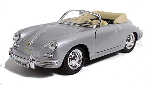 Modellauto / Porsche 356 B / Cabriolet / Silbergrau / 1:24 /18 cm / Porsche Modellauto / Porsche 356 B / Cabriolet / Silbergrau / 1:24 /18 cm / Porsche von HORLAT