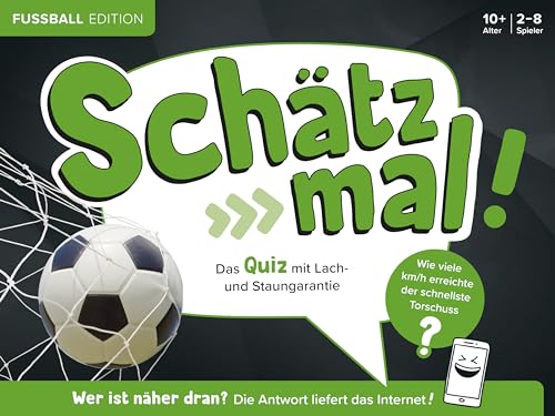 Schätz mal! Fußball Edition: Das Quiz mit Lach- und Staungarantie I Ab 10 Jahre I 2-8 Spieler I Spiele-Block, White von NAUMANN & GÖBEL VERLAGSG.
