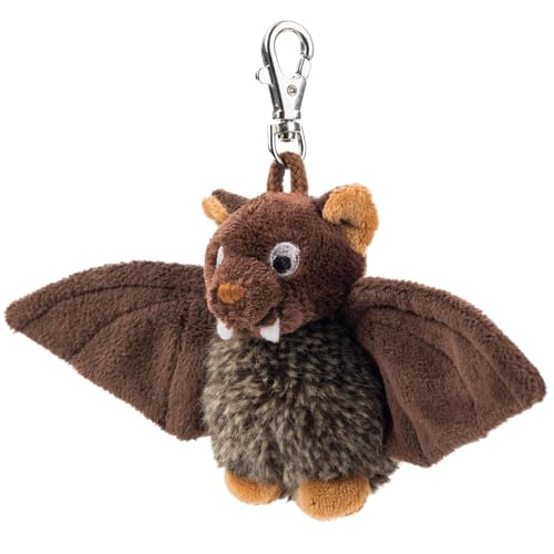 Schaffer 0198 Schlüsselanhänger Fledermaus Dragomir, 12 cm, Plüschtier, Braun von Schaffer