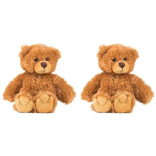 Schaffer Knuddel mich! 5400 Plüsch Teddybär Tom, 19 cm, braun (Packung mit 2) von Schaffer Knuddel mich!