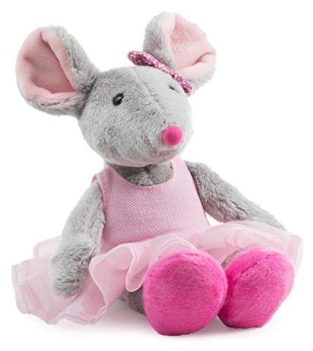 Schaffer 5650 Plüsch Ballett-Maus, grau-rosa, XS - 16 cm von Schaffer Knuddel mich!