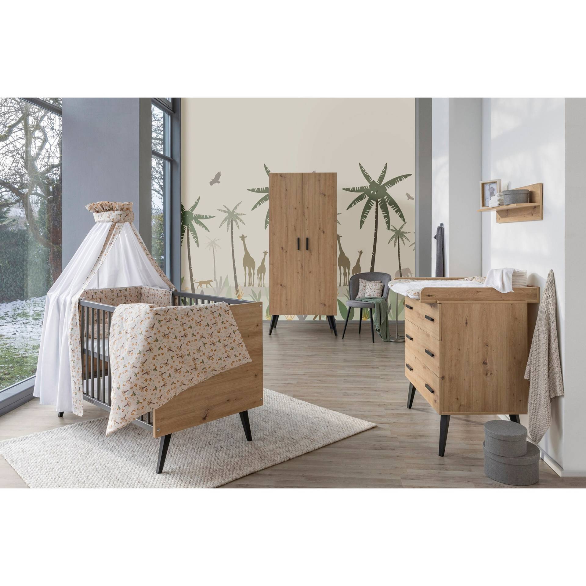 Schardt 3-tlg. Babyzimmer Morris Oak mit 2-türigem Kleiderschrank Schardt 3-tlg. Babyzimmer Morris Oak mit 2-türigem Kleiderschrank von Schardt
