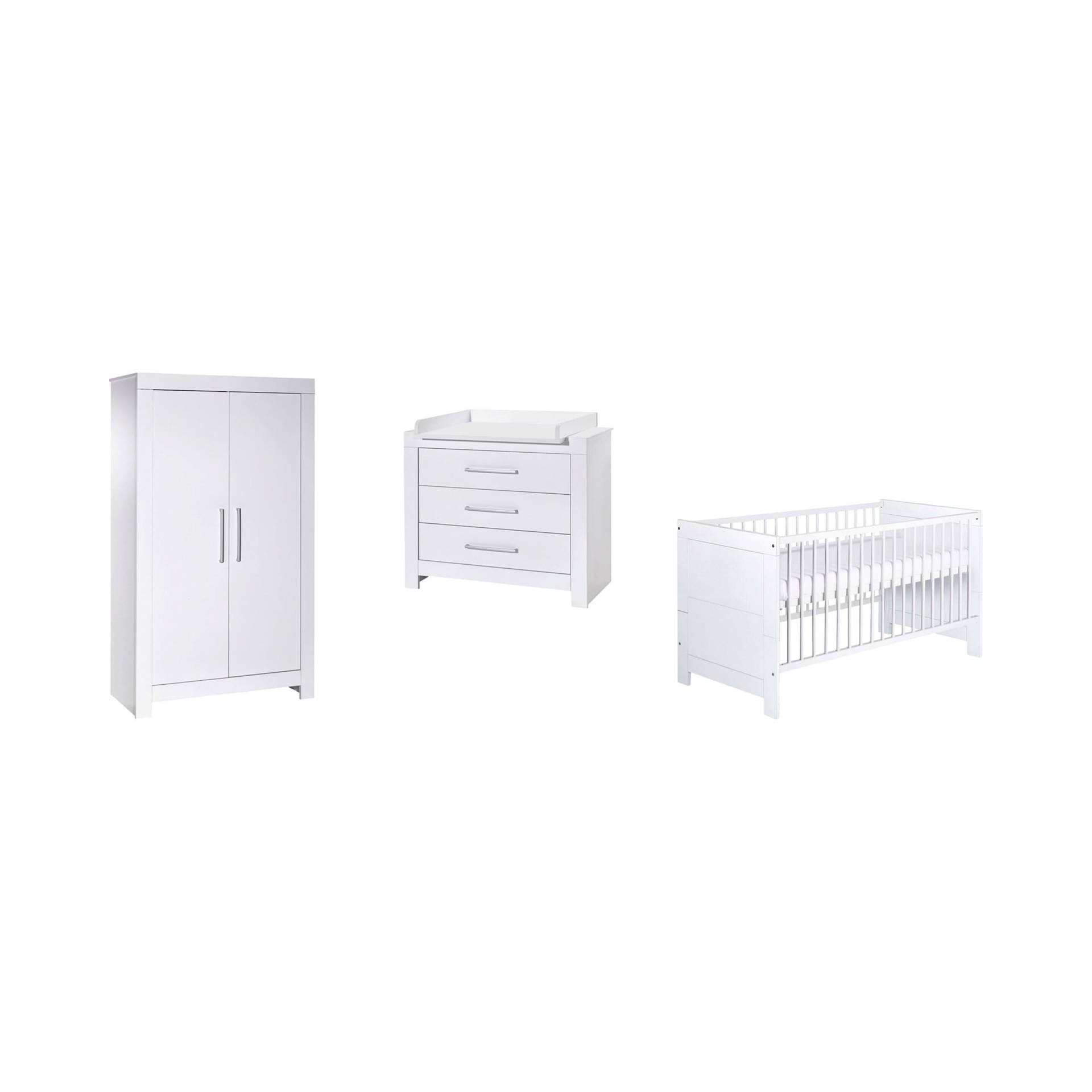 Schardt 3-tlg. Babyzimmer Nordic White mit 2-türigem Kleiderschrank Schardt 3-tlg. Babyzimmer Nordic White mit 2-türigem Kleiderschrank von Schardt