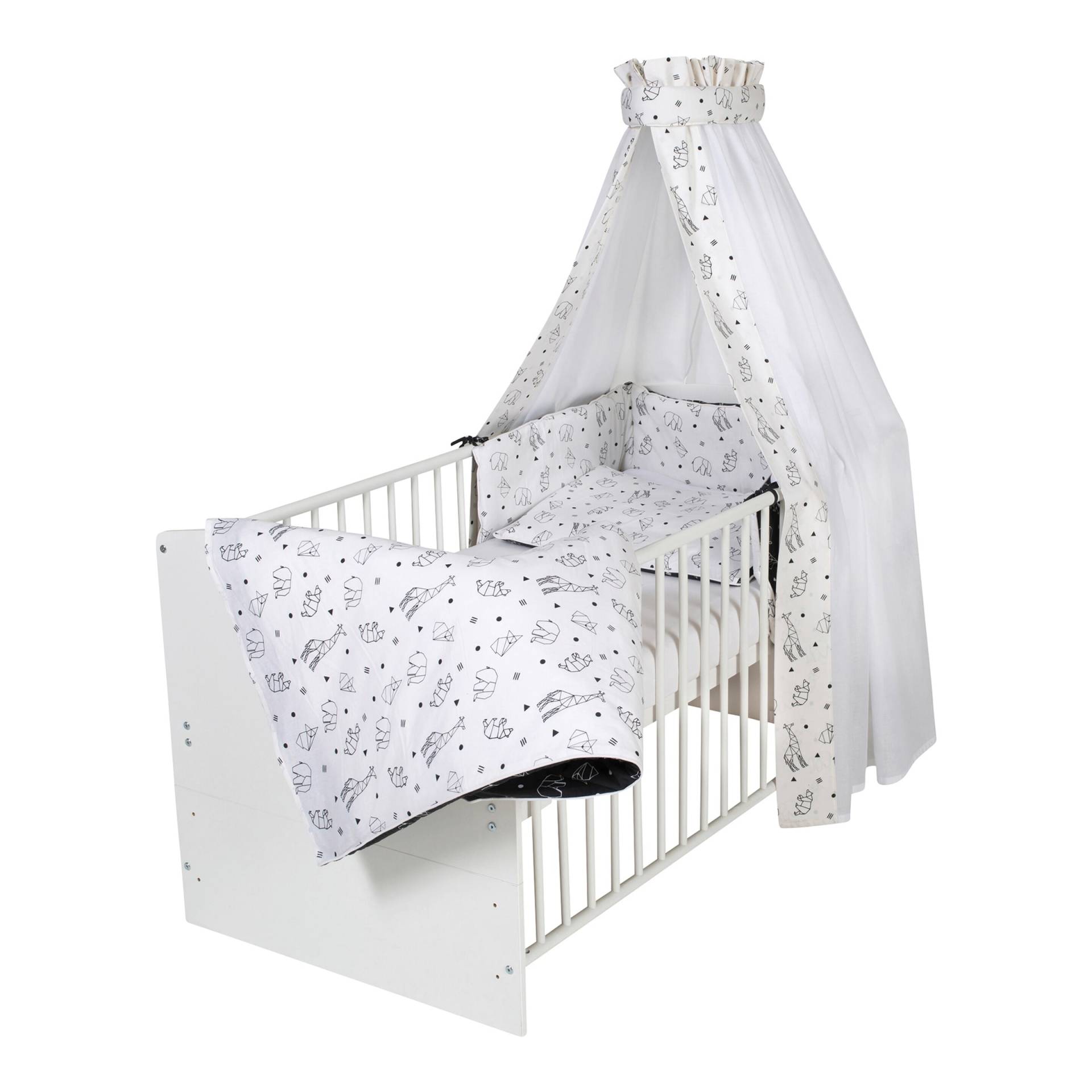 Schardt Babybett mit Ausstattung Classic White 70x140 cm Schardt Babybett mit Ausstattung Classic White 70x140 cm von Schardt