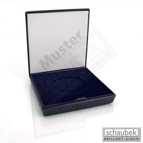Schaubek Numismatik Münzkollektion Münz-Etui Omega, blauer Kunststoff, 60 mm x 60 mm 1767PL/SPU von Schaubek