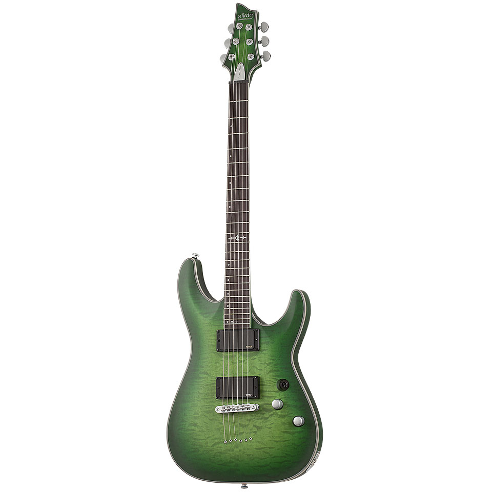 Schecter C-1 Platinum Satin Green Burst E-Gitarre von Schecter