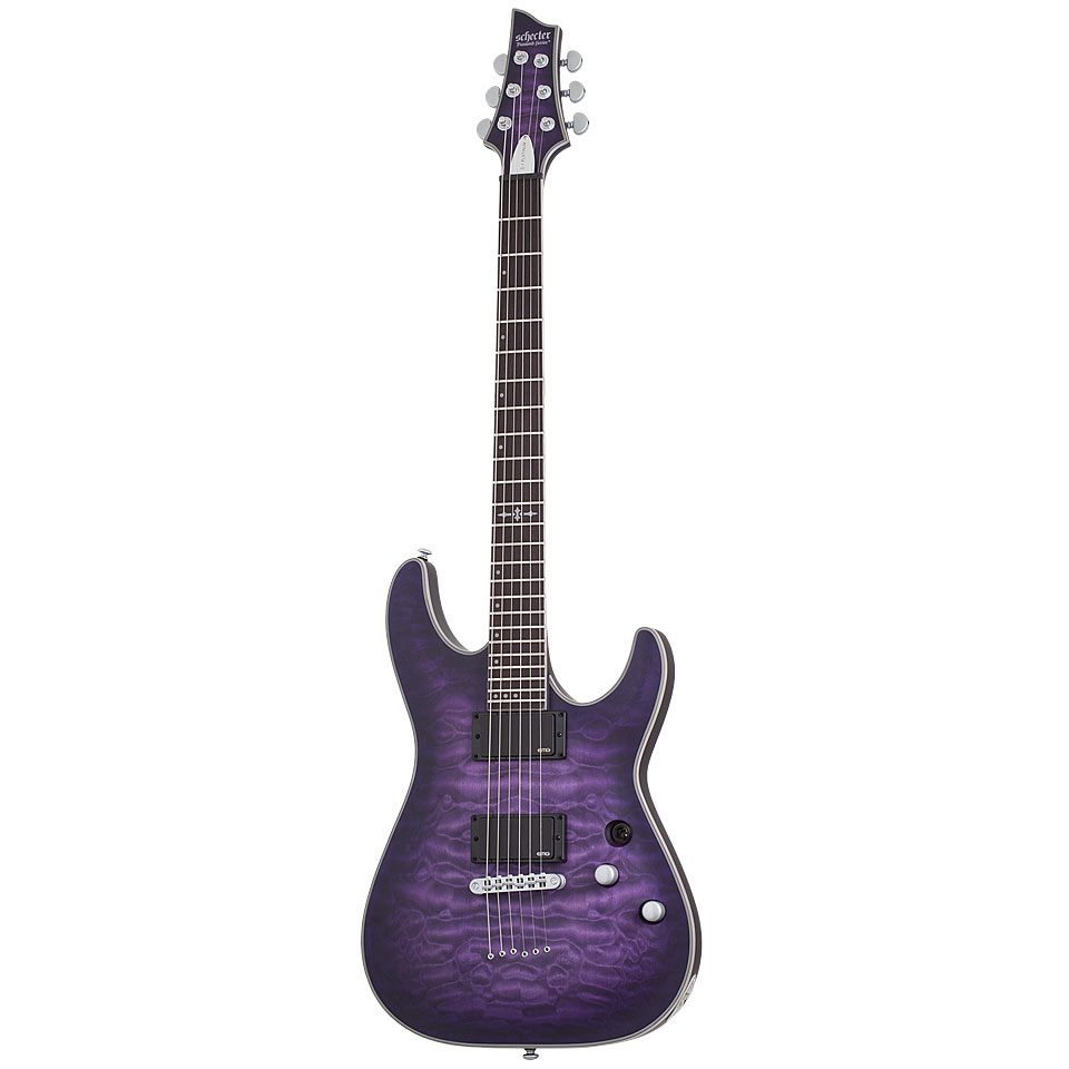 Schecter C-1 Platinum Satin Purple Burst E-Gitarre von Schecter