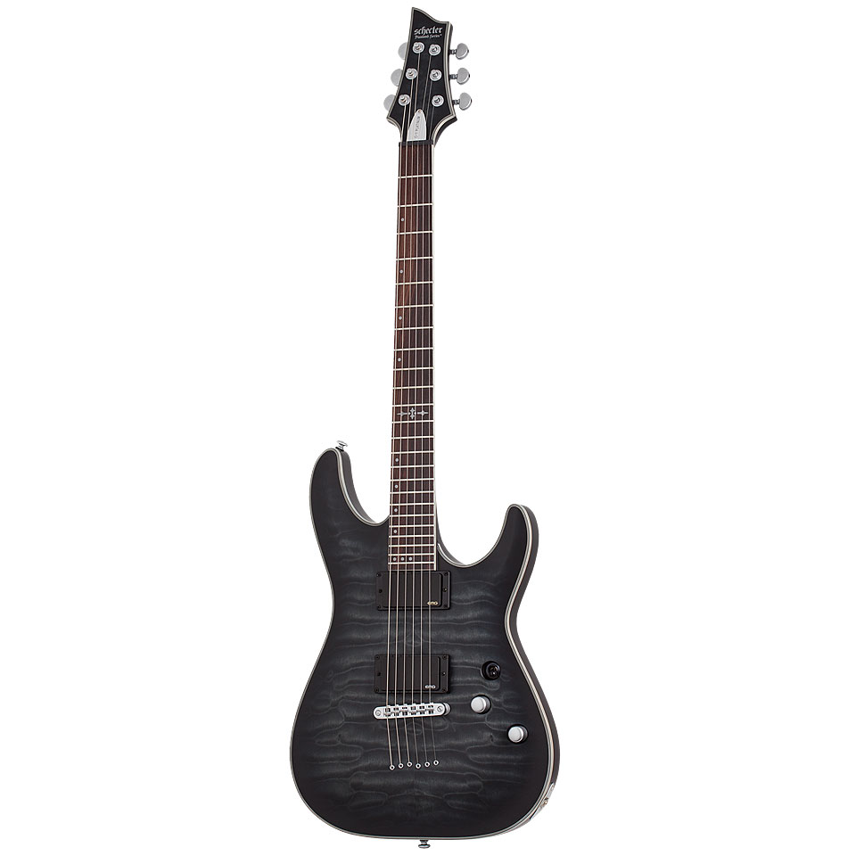 Schecter C-1 Platinum See-Thru Black Satin E-Gitarre von Schecter