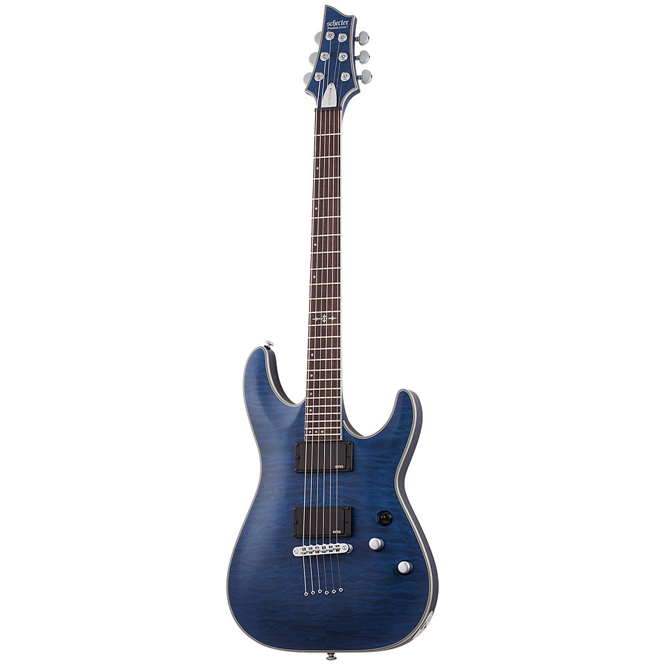 Schecter C-1 Platinum See-Thru Blue E-Gitarre von Schecter
