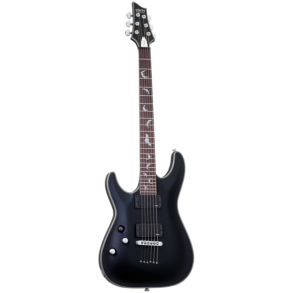 Schecter Damien Platinum 6 Satin Black E-Gitarre Lefthand von Schecter