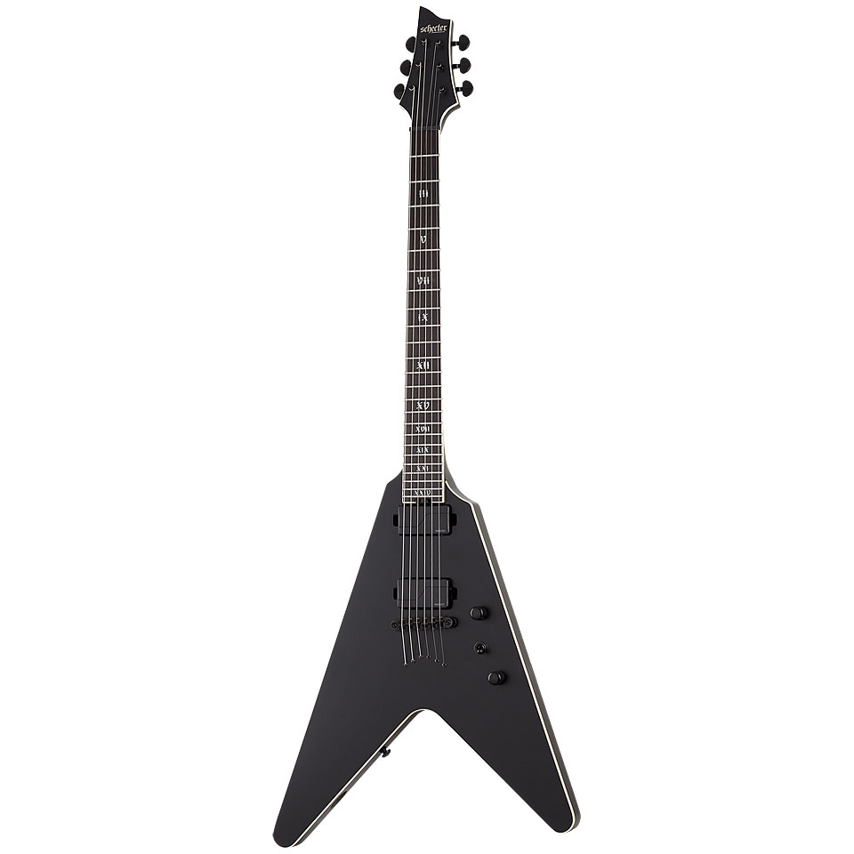 Schecter SLS Elite V-1 Evil Twin Satin Black E-Gitarre Schecter SLS Elite V-1 Evil Twin Satin Black E-Gitarre von Schecter