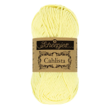 Scheepjes Cahlista Garn Unicolor 100 Lemon Chiffon von Scheepjes