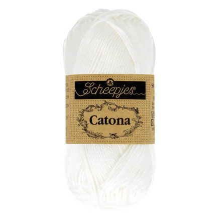 Scheepjes Catona Garn 106 Schneeweiß - 100g von Scheepjes