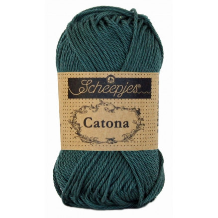 Scheepjes Catona Garn Unicolor 244 Spruce von Scheepjes