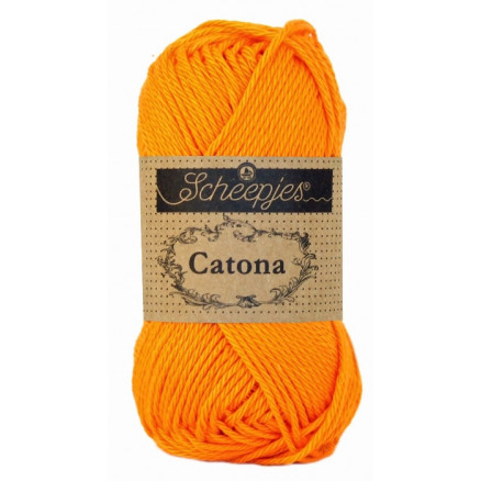 Scheepjes Catona Garn Unicolor 281 Tangerine von Scheepjes