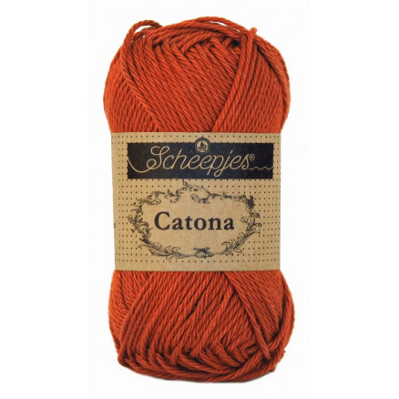 Scheepjes Catona Garn Unicolor 388 Rust von Scheepjes