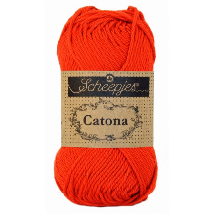 Scheepjes Catona Garn Unicolor 390 Poppy Rose von Scheepjes
