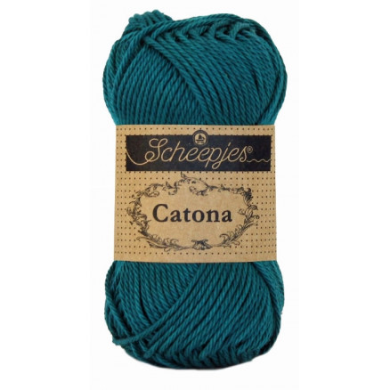 Scheepjes Catona Garn Unicolor 401 Dark Teal von Scheepjes