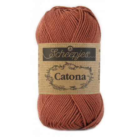 Scheepjes Catona Garn Unicolor 504 Brick Red von Scheepjes
