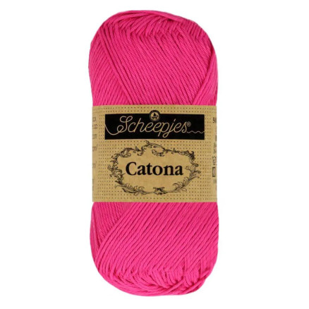 Scheepjes Catona Garn Unicolor 604 Neon Pink von Scheepjes