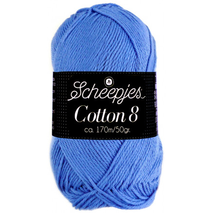 Scheepjes Cotton 8 Garn Unicolor 506 Lavendelblau von Scheepjes
