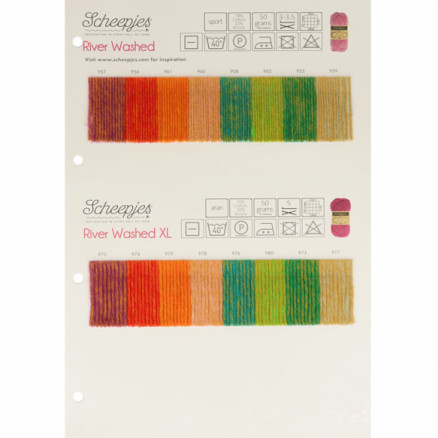 Scheepjes Farbmuster River Washed & River Washed Xl von Scheepjes