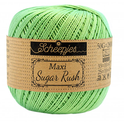 Scheepjes Maxi Sugar Rush Garn Unicolor 513 Spring Green von Scheepjes