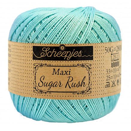 Scheepjes Maxi Sugar Rush Garn Unicolor 397 Cyan Scheepjes Maxi Sugar Rush Garn Unicolor 397 Cyan von Scheepjes