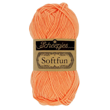 Scheepjes Softfun Garn Unicolor 2652 Cantaloupe von Scheepjes