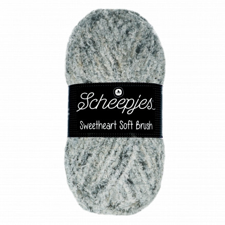 Scheepjes Sweetheart Soft Brush Garn Print 528 Grau von Scheepjes