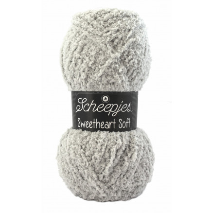 Scheepjes Sweetheart Soft Garn Unicolor 2 Hellgrau von Scheepjes
